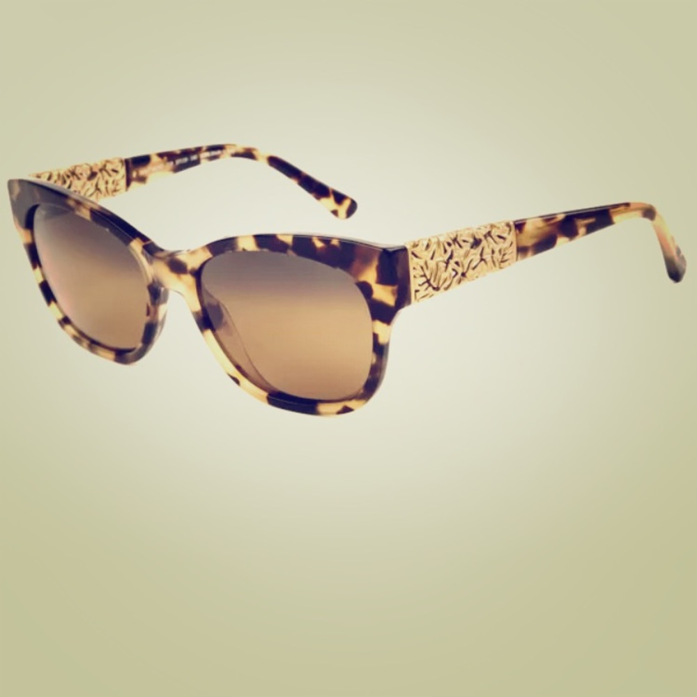 NIB Maui Jim Monstera Leaf in Havana Gold